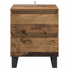 vidaXL Bedside Cabinet Old Wood 40 x 35 x 50 cm Engineered Wood 6