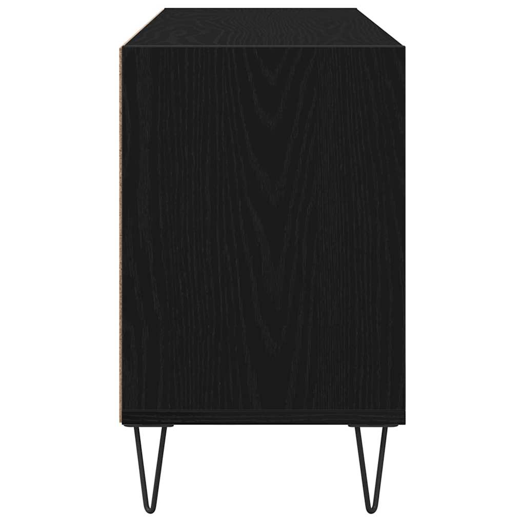 TV Cabinet 103,5x30x50 cm Engineered Wood Black oak