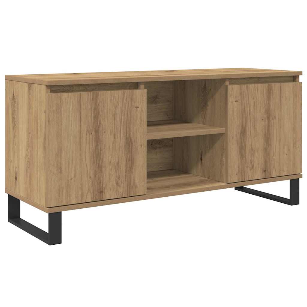 vidaXL TV Cabinet 104 x 35 x 50 cm Artisan Oak Engineered Wood 2