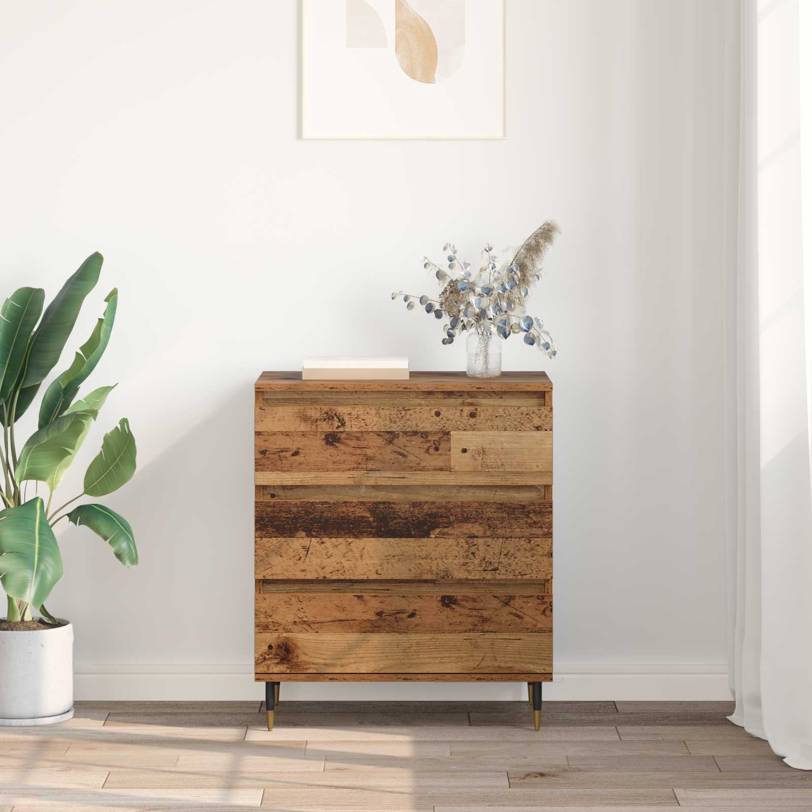 vidaXL Sideboard Old Wood 60 x 35 x 70 cm Engineered Wood 4