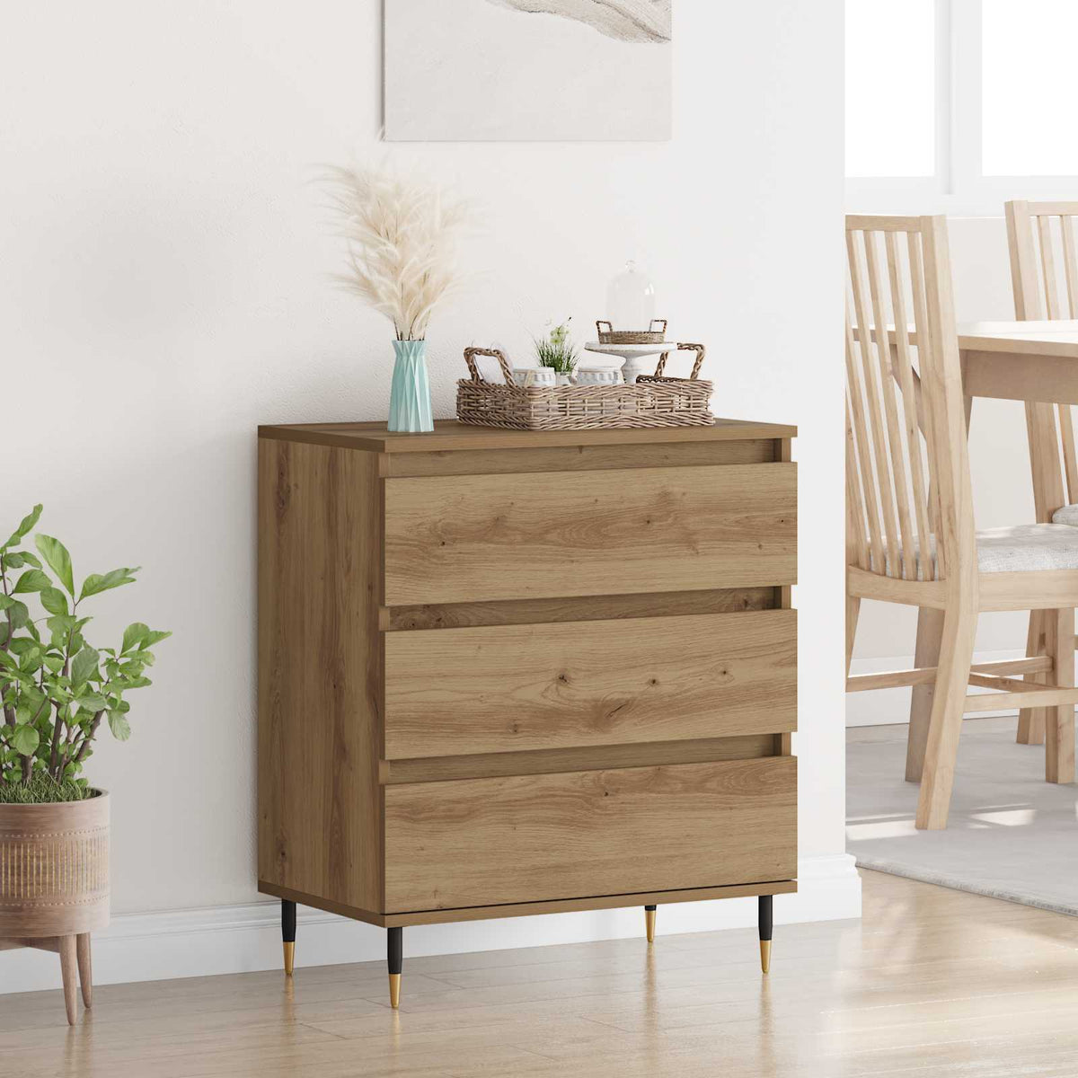 Sideboard Engineered Wood in Artisan Oak