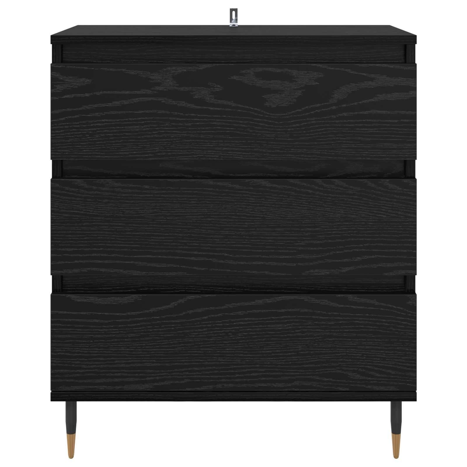 vidaXL Sideboard Black Oak 60 x 35 x 70 cm Engineered Wood 6