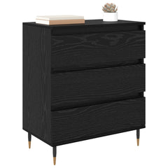 vidaXL Sideboard Black Oak 60 x 35 x 70 cm Engineered Wood 3