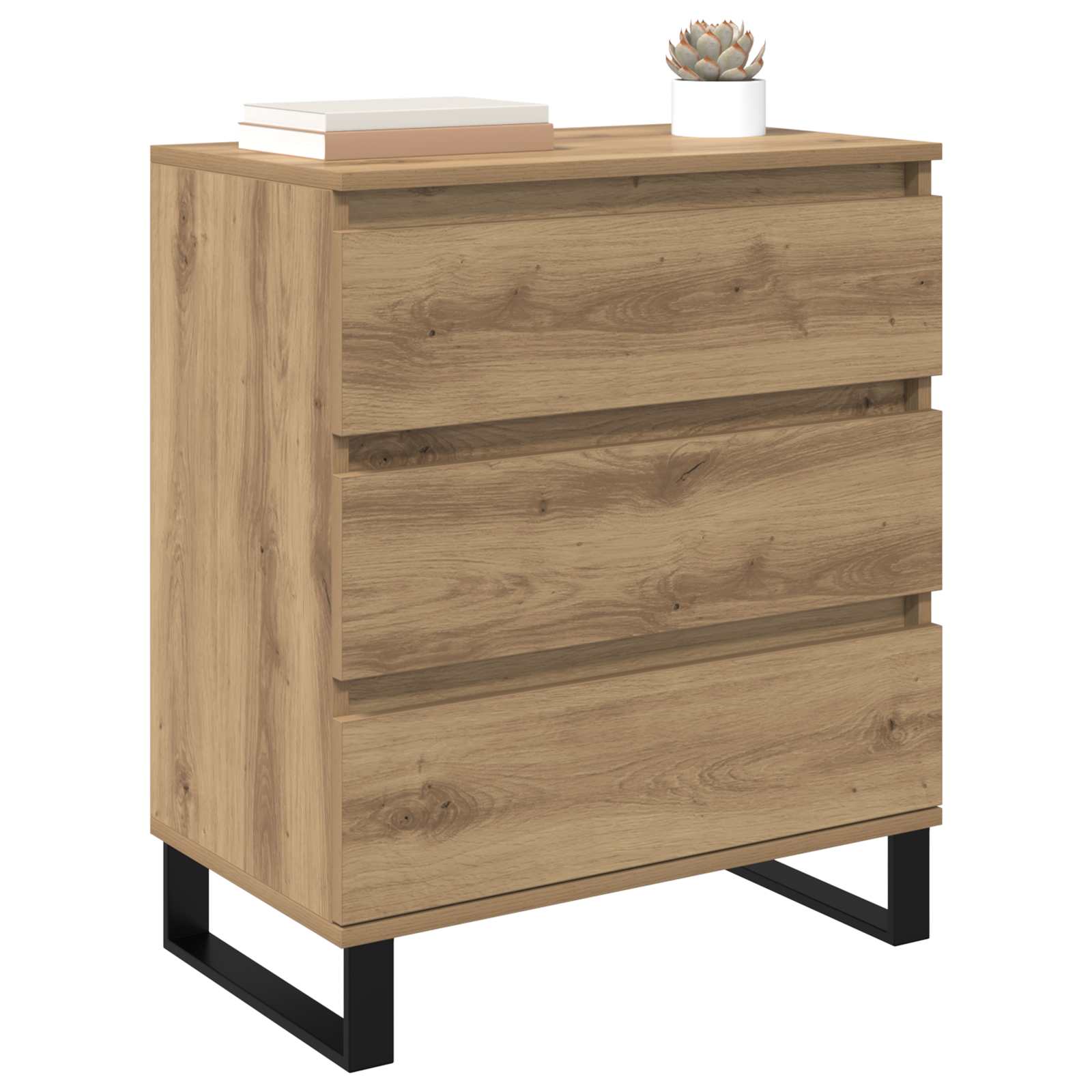 vidaXL Sideboard Artisan Oak 60 x 35 x 70 cm Engineered Wood 2
