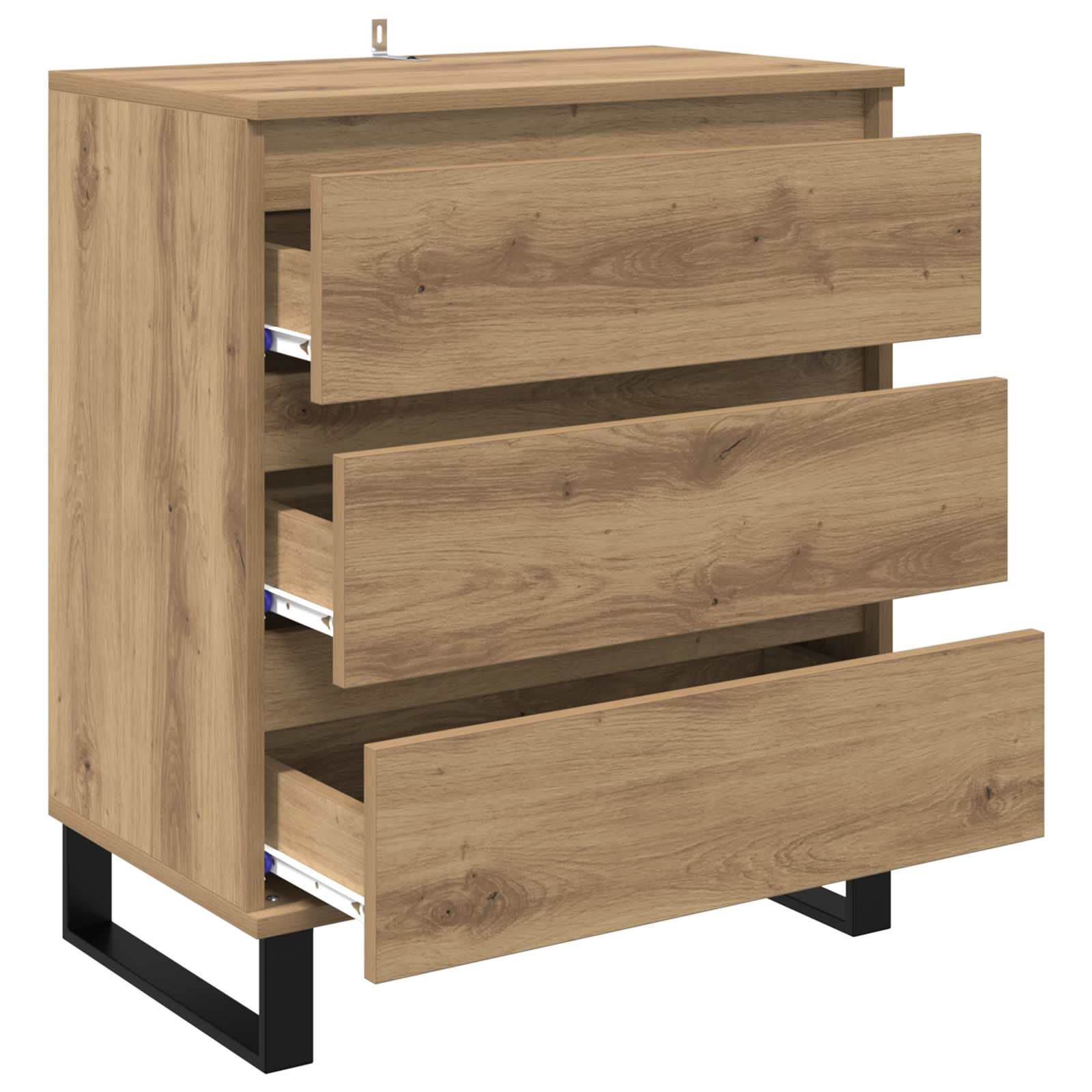 vidaXL Sideboard Artisan Oak 60 x 35 x 70 cm Engineered Wood 5