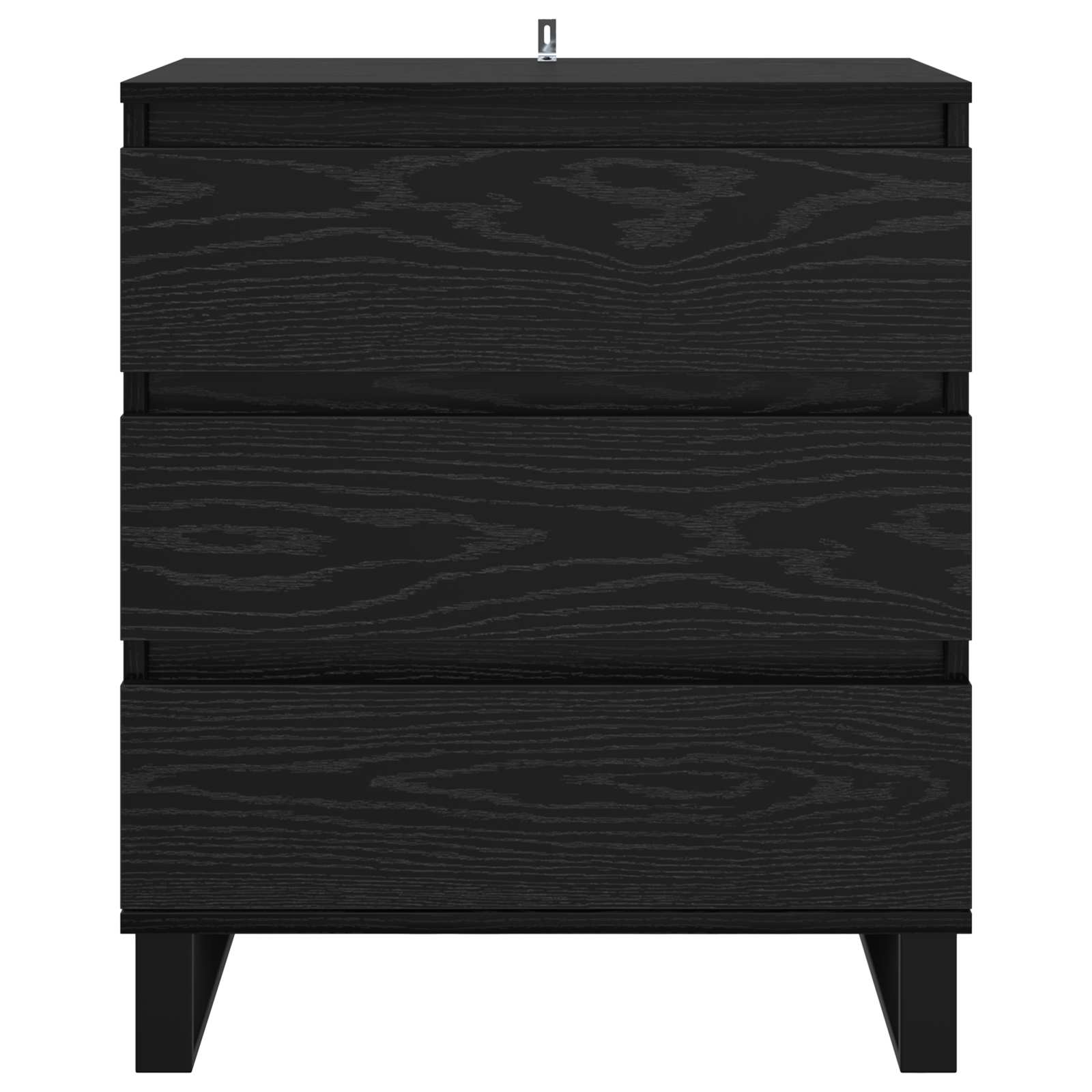 vidaXL Sideboard Black Oak 60 x 35 x 70 cm Engineered Wood 6