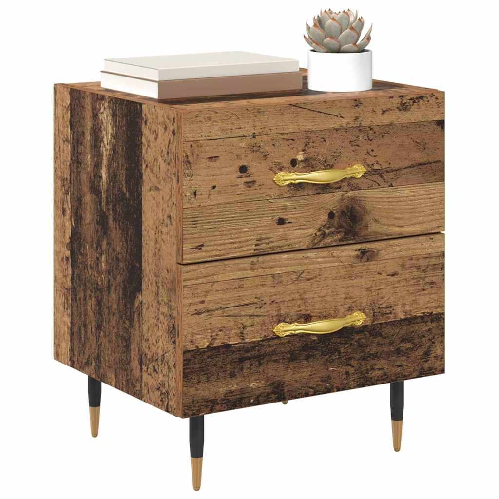 vidaXL Bedside Cabinet Old Wood 40 x 35 x 47.5 cm Engineered Wood 3