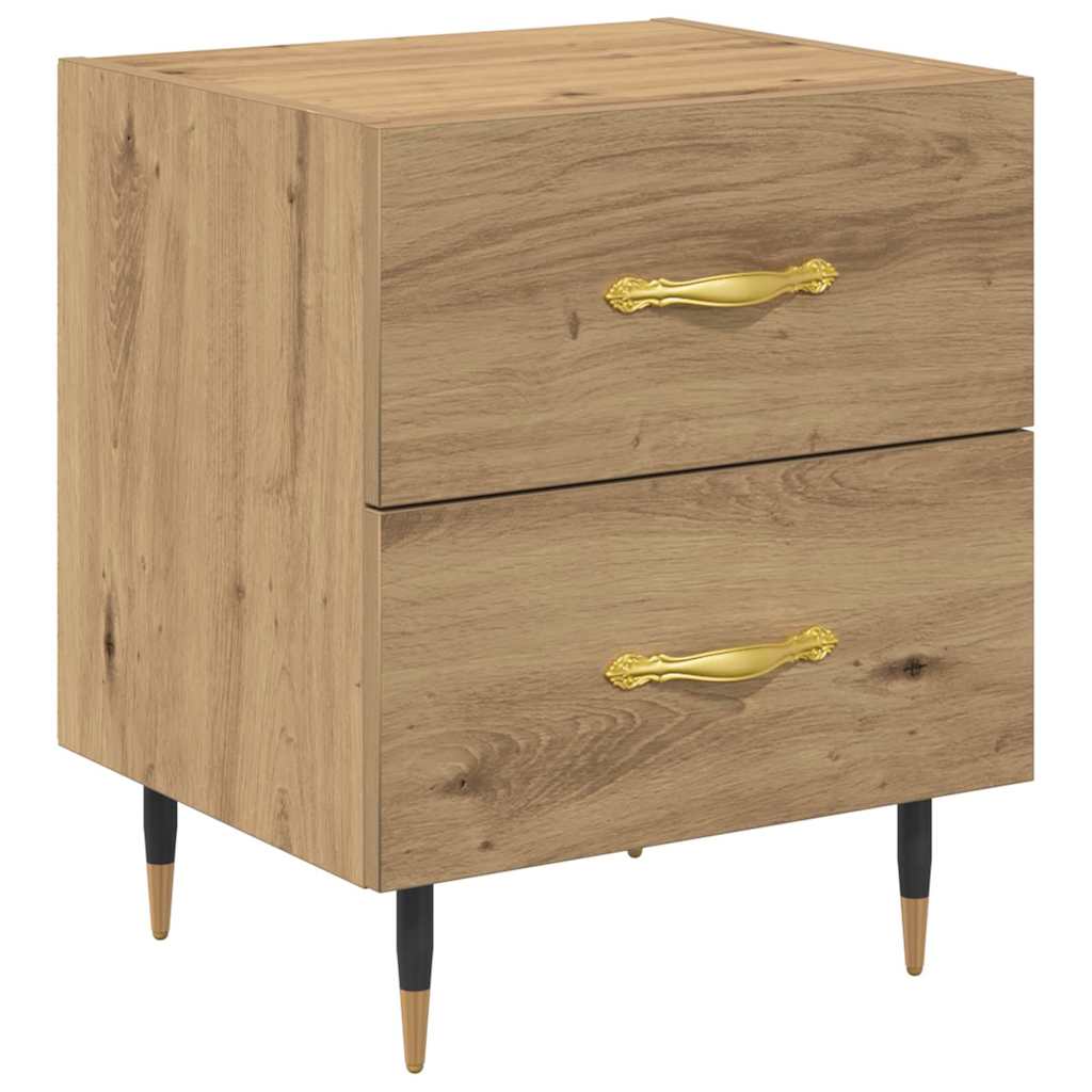 vidaXL Bedside Cabinet Artisan Oak 40 x 35 x 47.5 cm Engineered Wood 2