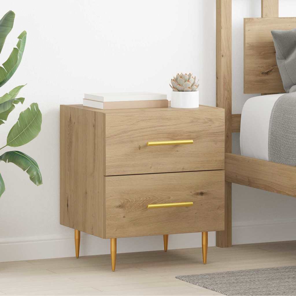 vidaXL Bedside Cabinet Artisan Oak 40 x 35 x 47.5 cm Engineered Wood 1