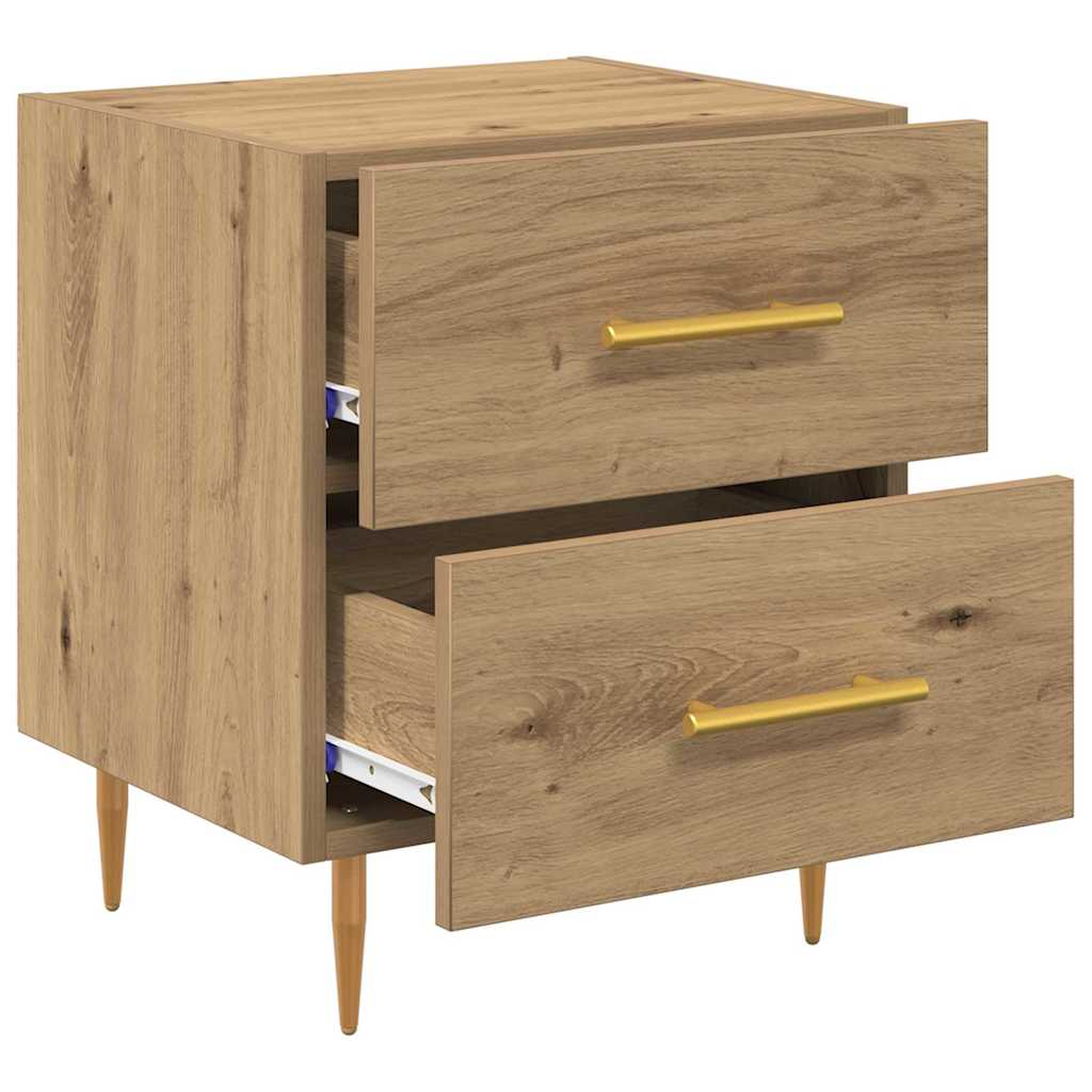 vidaXL Bedside Cabinet Artisan Oak 40 x 35 x 47.5 cm Engineered Wood 5