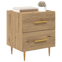 vidaXL Bedside Cabinet Artisan Oak 40 x 35 x 47.5 cm Engineered Wood 3