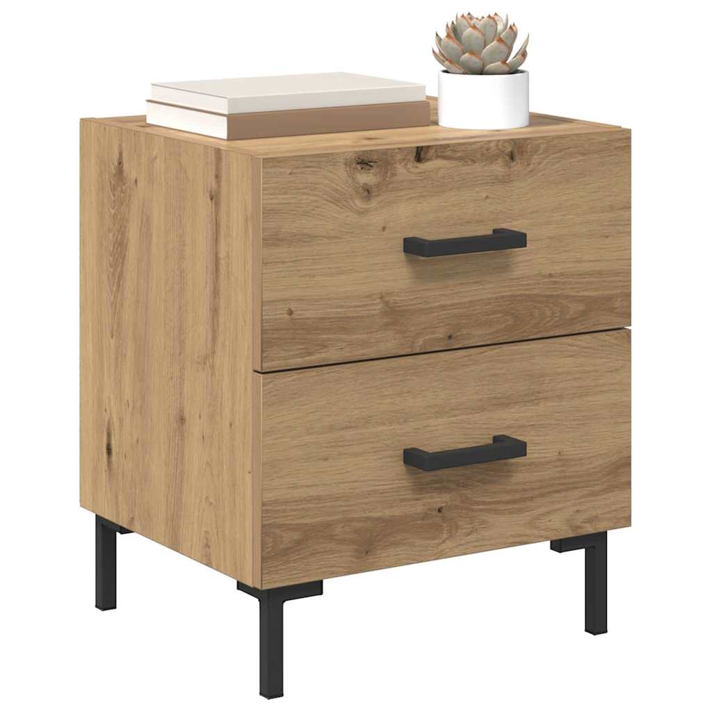 vidaXL Bedside Cabinet Artisan Oak 40 x 35 x 47.5 cm Engineered Wood 3