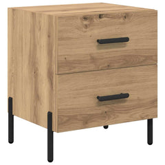 vidaXL Bedside Cabinet 2 pcs Artisan Oak 40 x 35 x 47.5 cm 6