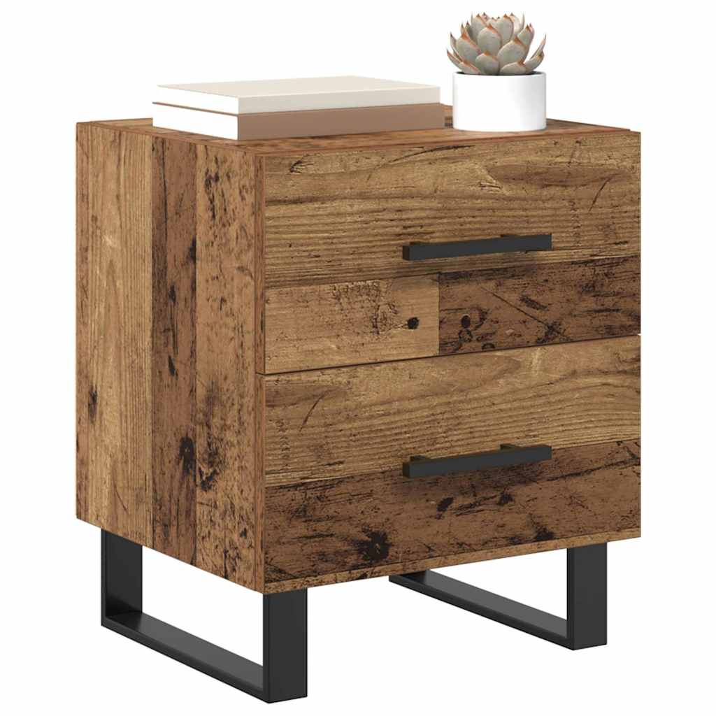 vidaXL Bedside Cabinet Old Wood 40 x 35 x 47.5 cm Engineered Wood 3