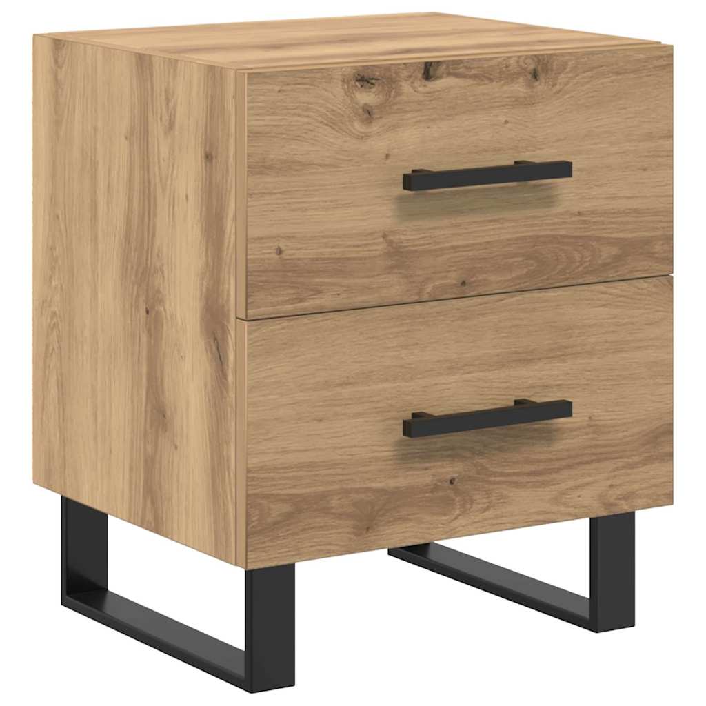 vidaXL Bedside Cabinet Artisan Oak 40 x 35 x 47.5 cm Engineered Wood 2