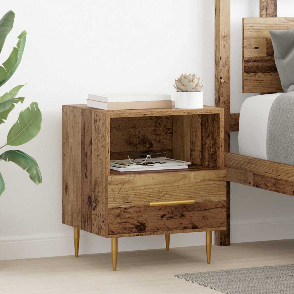 vidaXL Bedside Table Brown 40 x 35 x 47.5 cm Engineered Wood 1