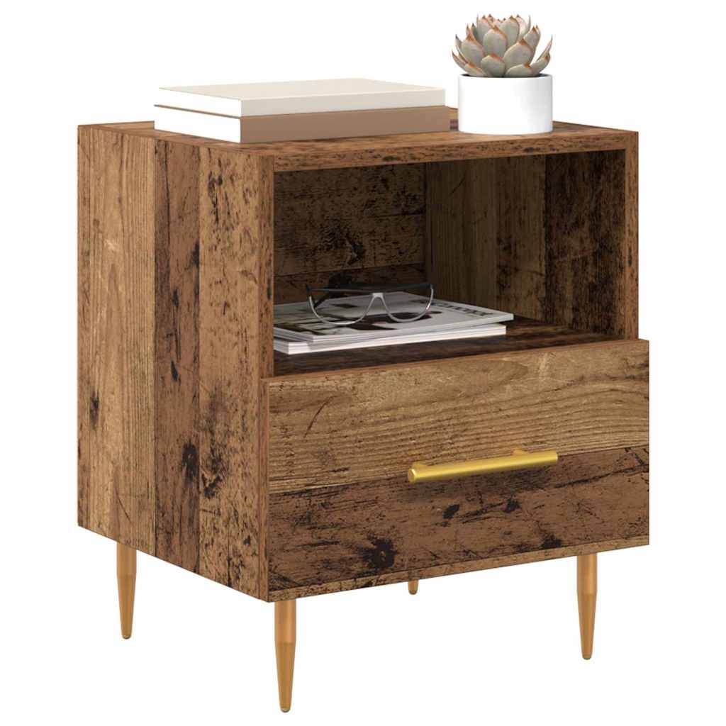 vidaXL Bedside Table Brown 40 x 35 x 47.5 cm Engineered Wood 3