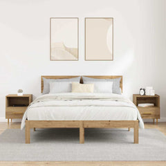 vidaXL Bedside Table 2 pcs Brown 40 x 35 x 47.5 cm Engineered Wood 4
