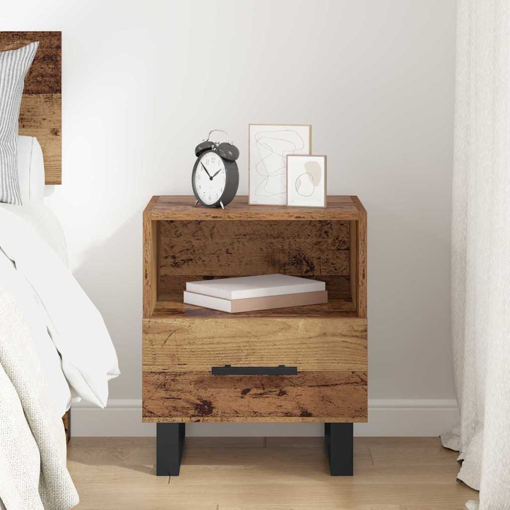 vidaXL Bedside Cabinet Old Wood 40 x 35 x 47.5 cm Engineered Wood 4