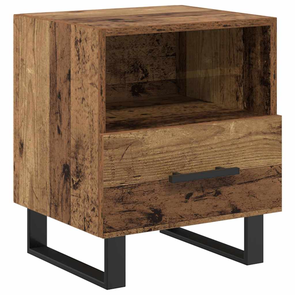 vidaXL Bedside Cabinet Old Wood 40 x 35 x 47.5 cm Engineered Wood 2