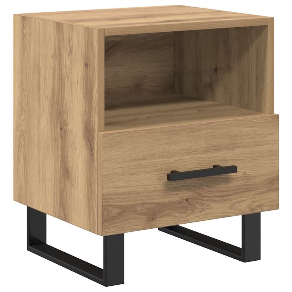 vidaXL Bedside Cabinet Artisan Oak 40 x 35 x 47.5 cm Engineered Wood 2