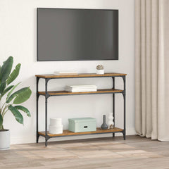 vidaXL Console Table Old Wood 100 x 29 x 75 cm Engineered Wood 4