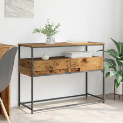 Console Table 75x40x75 cm Engineered Wood Old wood 100 cm