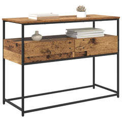Console Table 75x40x75 cm Engineered Wood Old wood 100 cm
