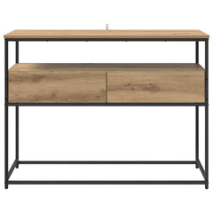 vidaXL Console Table Artisan Oak 100 x 40 x 75 cm Engineered Wood 6