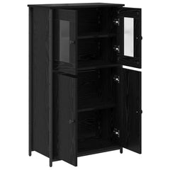 Highboard 62x32x106,5 cm Engineered Wood Black oak
