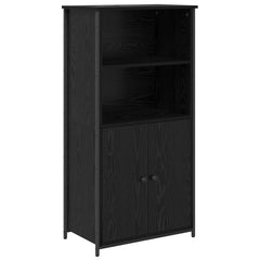 vidaXL Highboard Black Oak 62 x 36 x 121.5 cm Engineered Wood 2