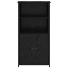 vidaXL Highboard Black Oak 62 x 36 x 121.5 cm Engineered Wood 6