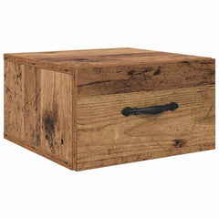 vidaXL Bedside Cabinet 2 pcs Old wood 35 x 35 x 20 cm Engineered Wood 6