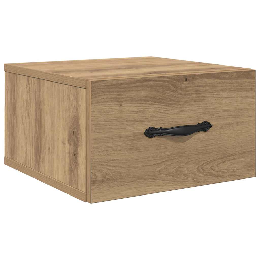vidaXL Bedside Cabinet 2 pcs Artisan oak 35 x 35 x 20 cm 6