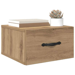 vidaXL Bedside Cabinet 2 pcs Artisan oak 35 x 35 x 20 cm 3