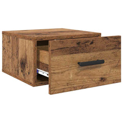 vidaXL Bedside Cabinet 2 pcs 35 x 35 x 20 cm Engineered Wood Old Wood 5
