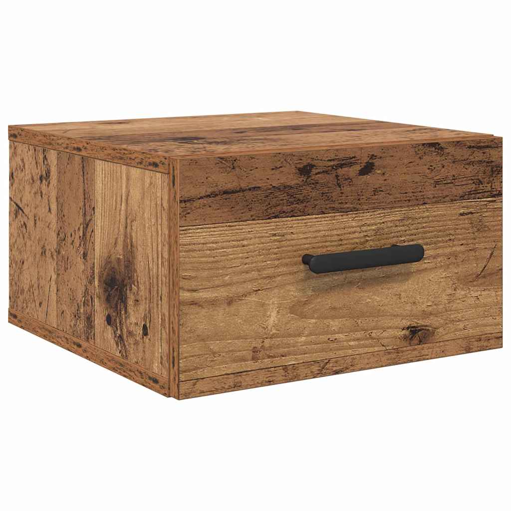 vidaXL Bedside Cabinet 2 pcs 35 x 35 x 20 cm Engineered Wood Old Wood 6