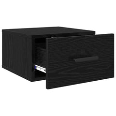 vidaXL Bedside Cabinet 2 pcs 35 x 35 x 20 cm Engineered Wood Black Oak 5