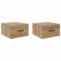 vidaXL Bedside Cabinet 2 pcs Artisan oak 35 x 35 x 20 cm 2