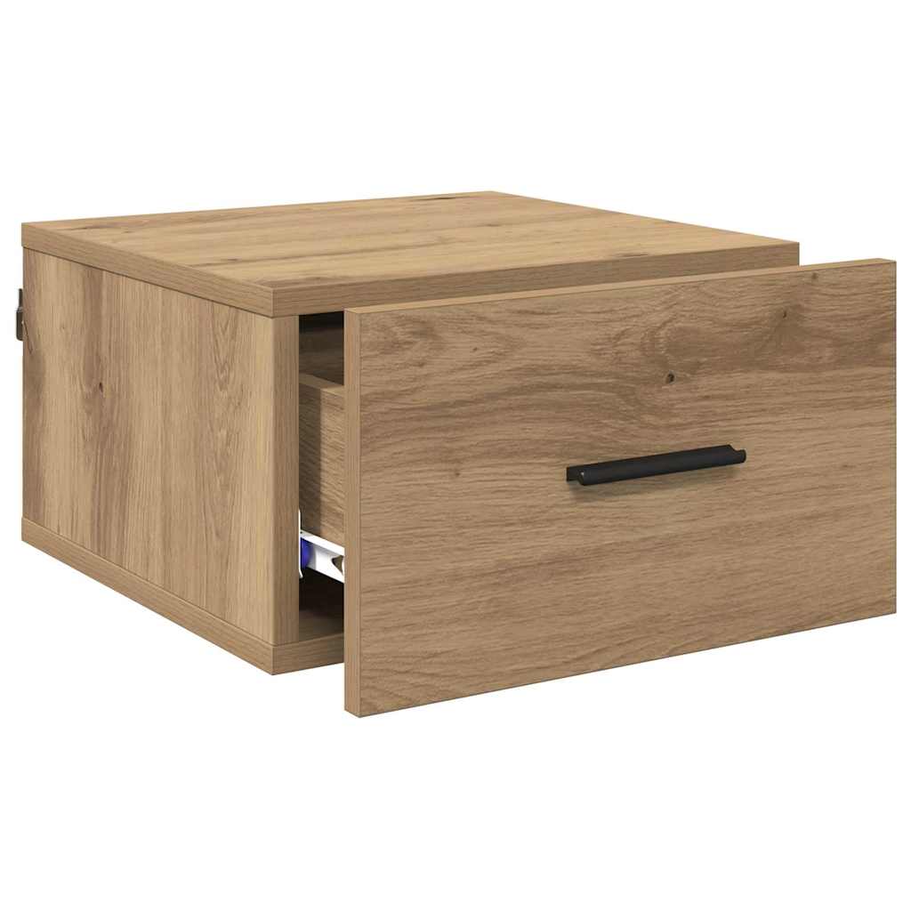 vidaXL Bedside Cabinet 2 pcs Artisan oak 35 x 35 x 20 cm 5