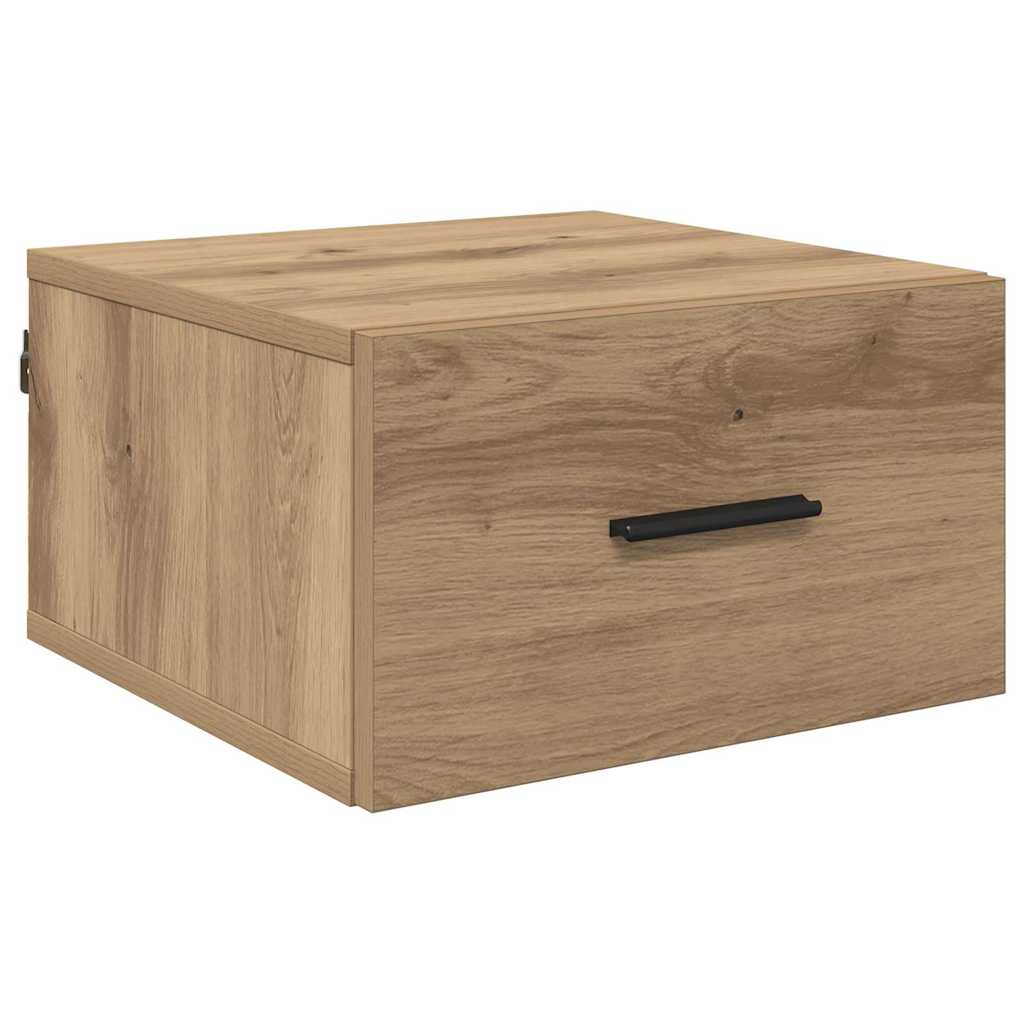 vidaXL Bedside Cabinet 2 pcs Artisan oak 35 x 35 x 20 cm 6