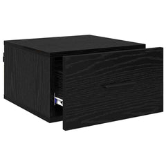 vidaXL Bedside Cabinet 2 pcs Black oak 35 x 35 x 20 cm Engineered Wood 5