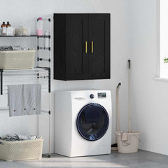 Wall Mounted Cabinet 69,5x34x90 cm Engineered Wood Black oak