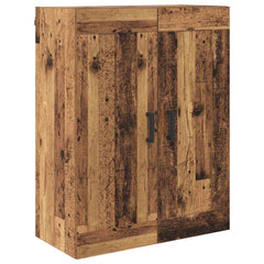 vidaXL Wall Mounted Cabinet Old Wood 69.5 x 34 x 90 cm Engineered Wood 2