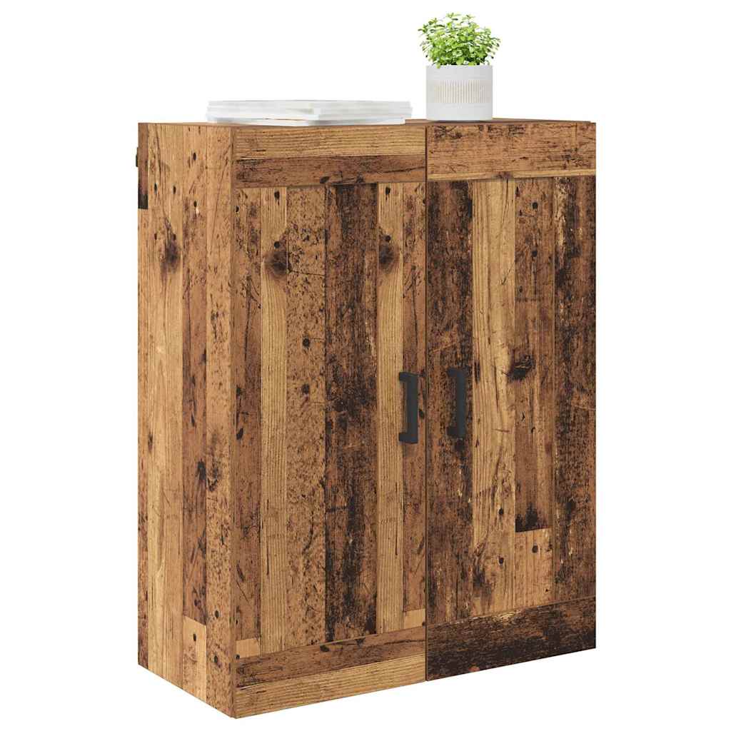 vidaXL Wall Mounted Cabinet Old Wood 69.5 x 34 x 90 cm Engineered Wood 3