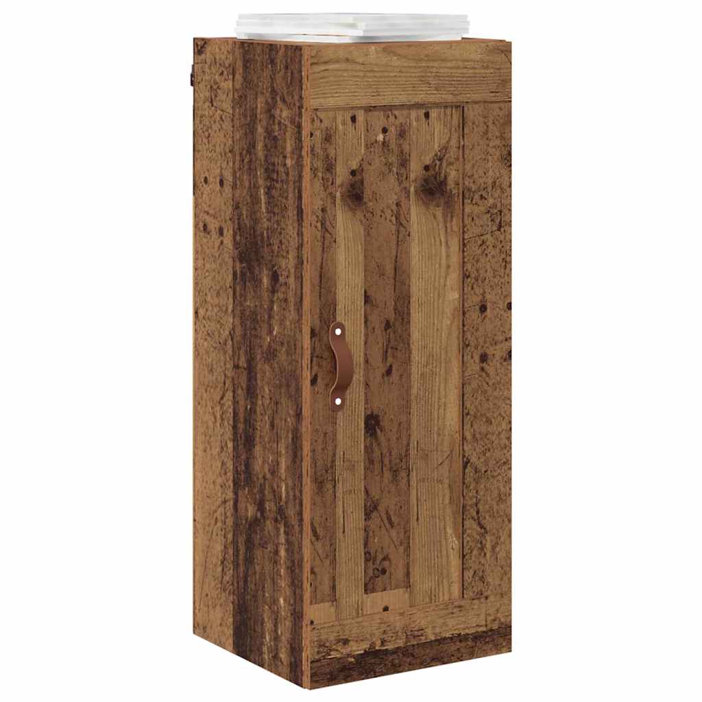 vidaXL Wall Mounted Cabinet Old Wood 34.5 x 34 x 90 cm Engineered Wood 3