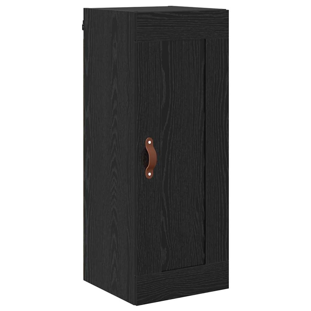 vidaXL Wall Mounted Cabinet Black Oak 34.5 x 34 x 90 cm 2