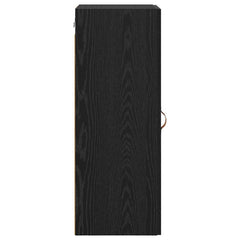 vidaXL Wall Mounted Cabinet Black Oak 34.5 x 34 x 90 cm 6
