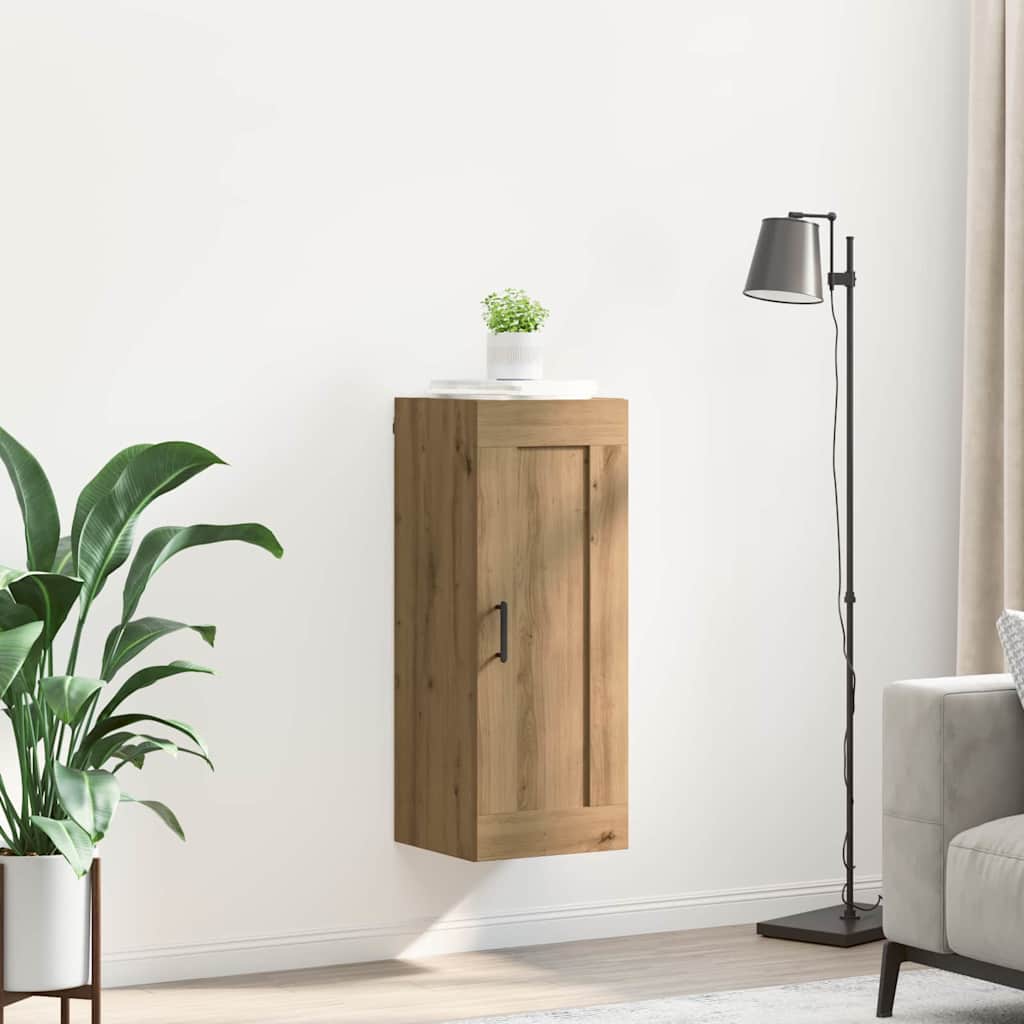 vidaXL Wall Mounted Cabinet Artisan Oak 34.5 x 34 x 90 cm 4