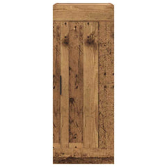 vidaXL Wall Mounted Cabinet Old Wood 34.5 x 34 x 90 cm Engineered Wood 6